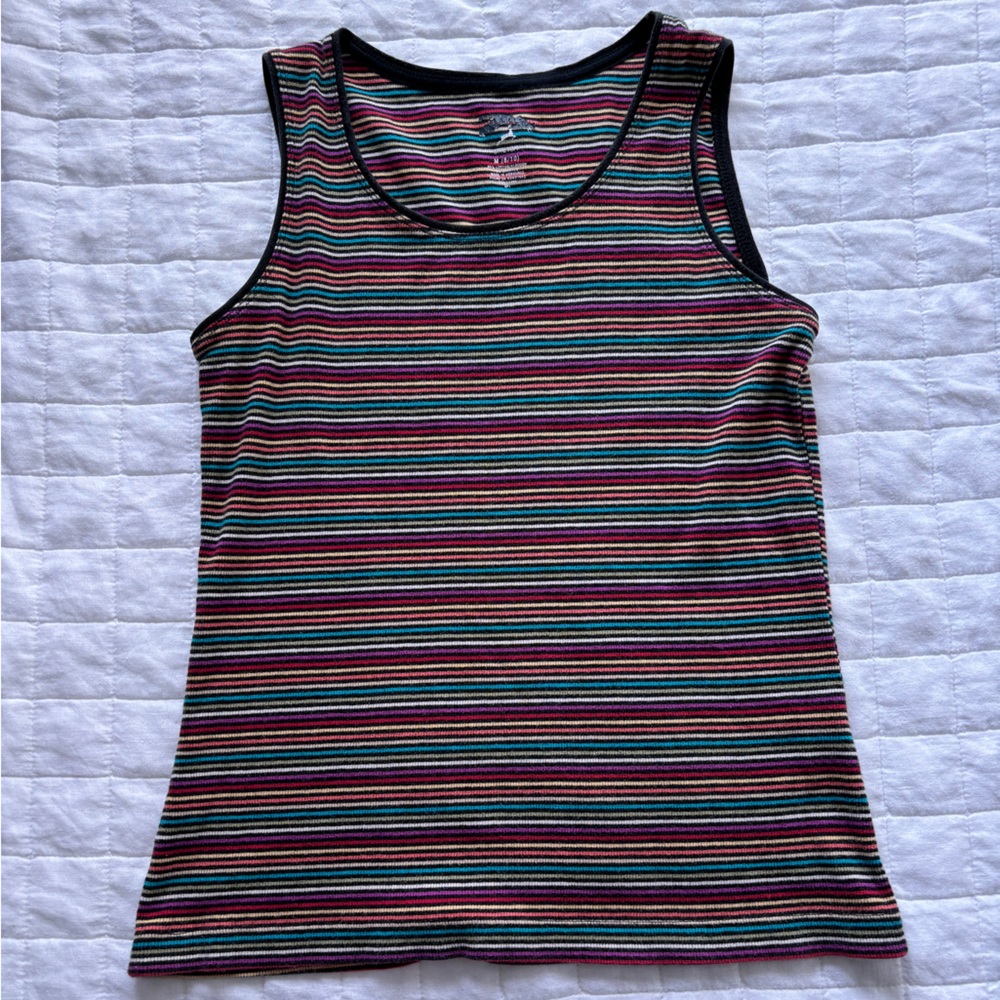 Vintage Rainbow Striped Tank - Small/Medium